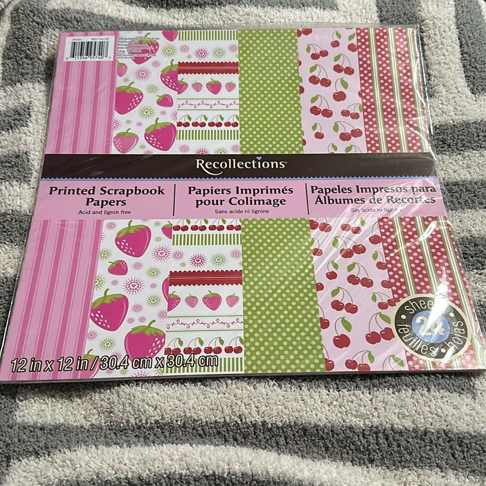Recollections Scrapbook Paper